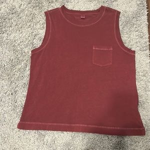 Maroon/Burgundy Old Navy Tank Top, Size: Women’s Medium